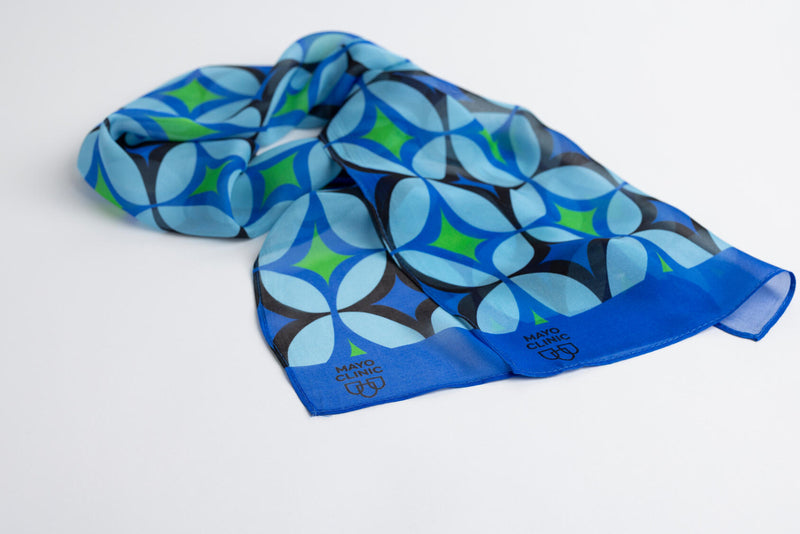 Scarves , imprinted Mayo Clinic logo