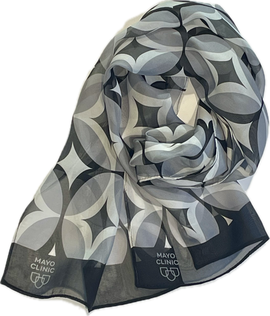 Scarves , imprinted Mayo Clinic logo