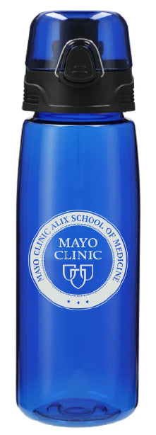 Water bottle, school logo