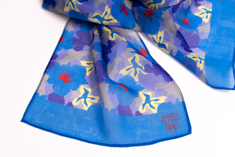 Scarves , imprinted Mayo Clinic logo