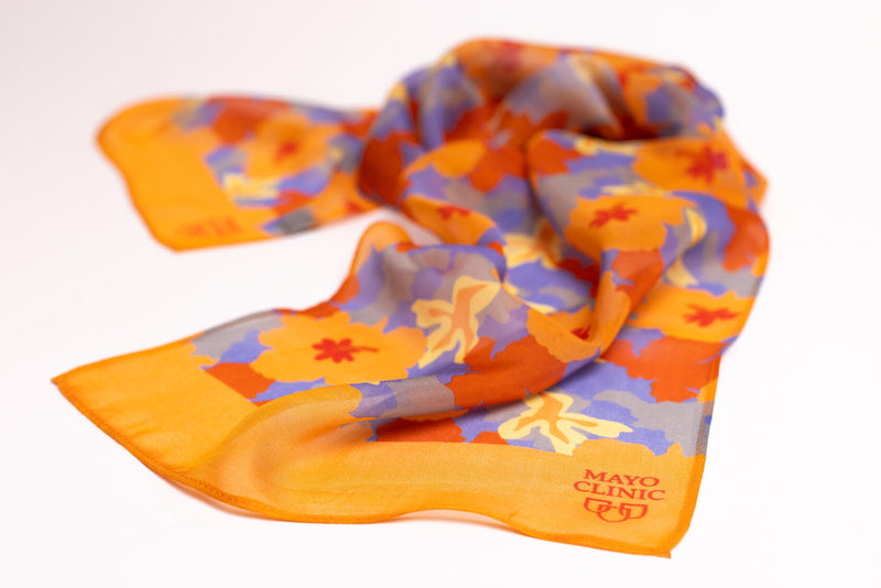 Scarves , imprinted Mayo Clinic logo