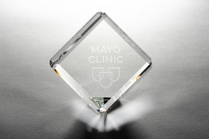 Paperweight, crystal cube