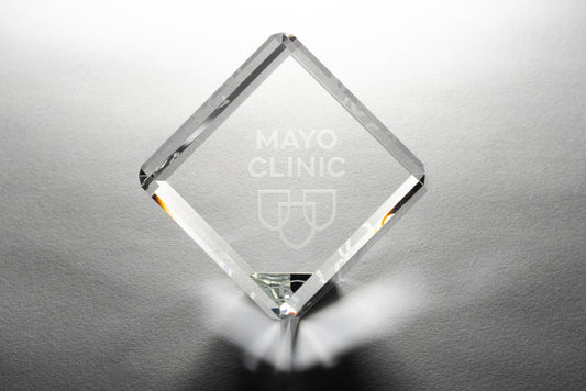 Paperweight, crystal cube
