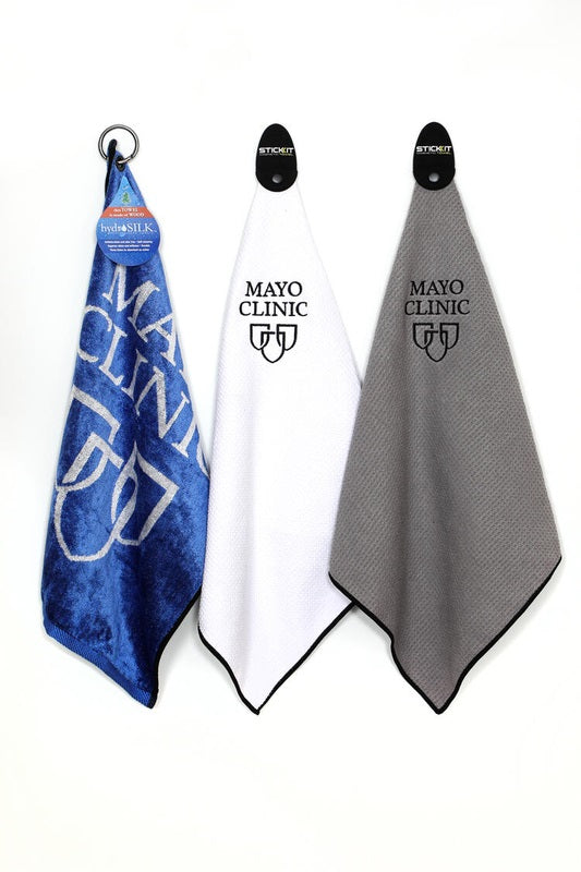 Mayo Clinic branded golf towels