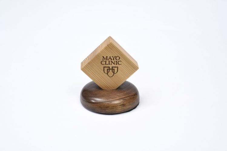 Hemlock and Walnut Paperweight