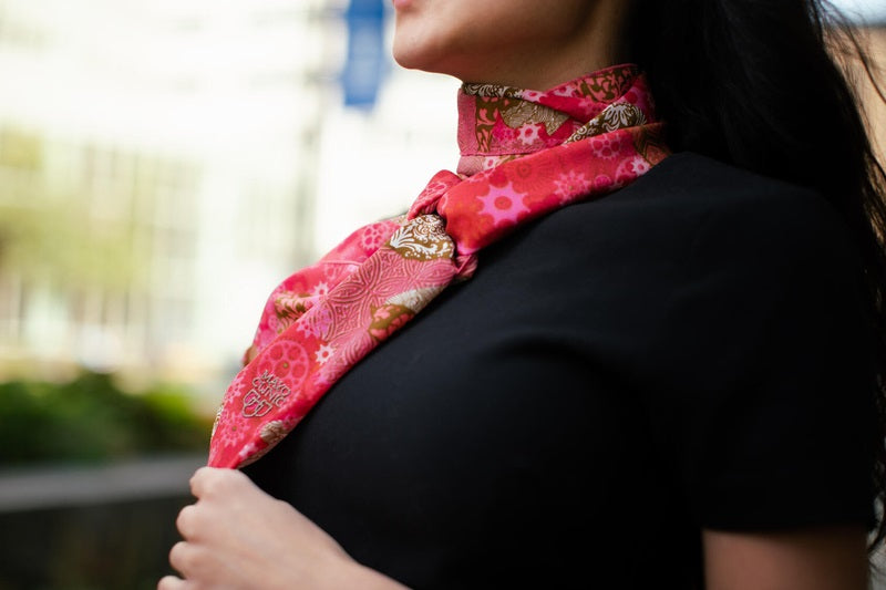 Scarves, embroidered Mayo Clinic logo